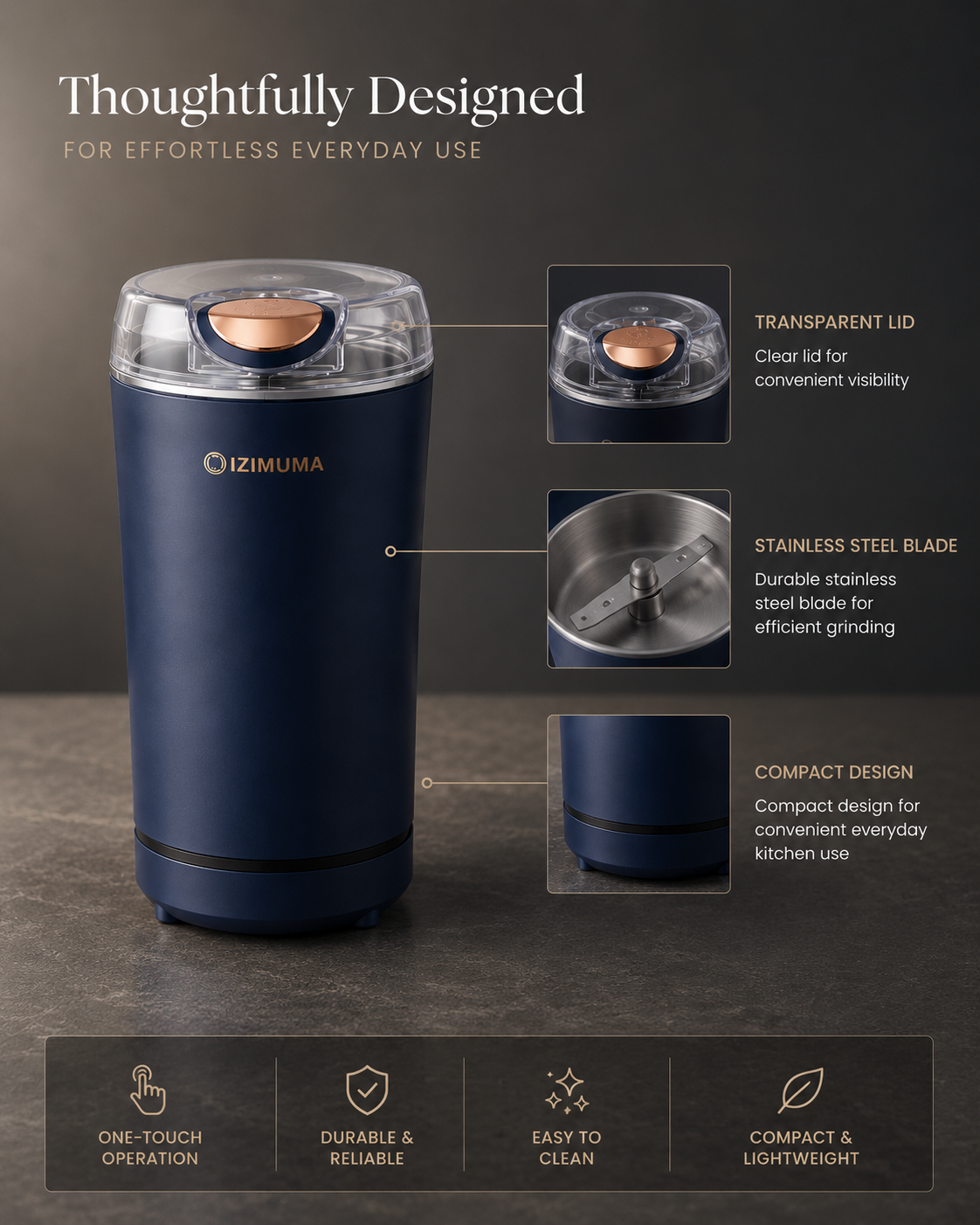 Electric Mixer Grinder | Compact Kitchen Appliance